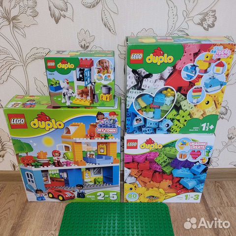 Lego duplo набор кубиков дом пластина ферма