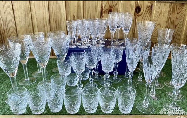 Фужеры бокалы рюмки Хрусталь СССР