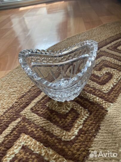 Хрустальная ваза салатница/конфетница