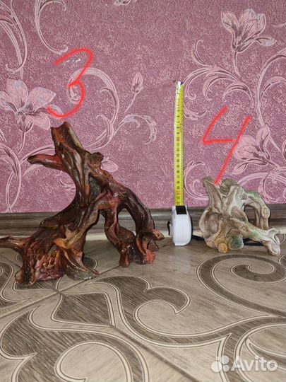 Гроты и искуствен растения в аквариум, террариум