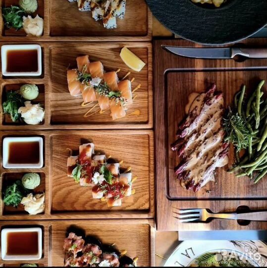 Доска для подачи суши и роллов