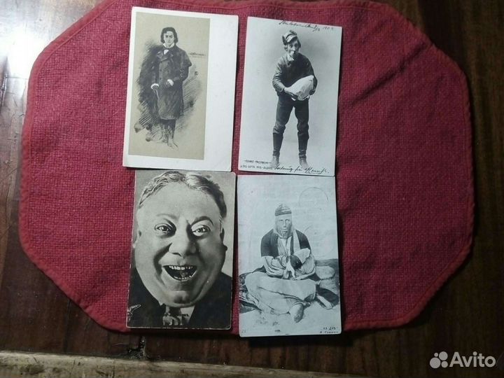 Открытка россия/швеция 4шт до 1917 г /актёры