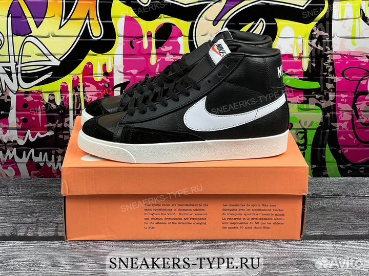 Кроссовки Nike Blazer Mid 77 Black Sail (36-45)