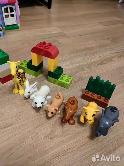 Lego duplo Джейк штаб пиратов + зоопарк звери