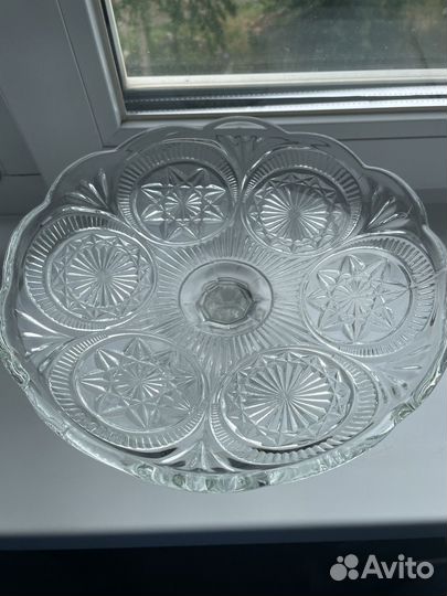 Ваза для фруктов на ножке СССР