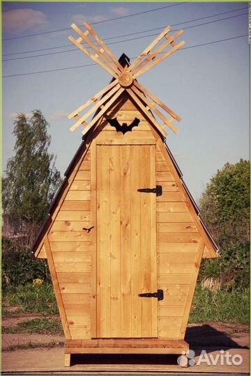 Дачный туалет с кошкой KQS