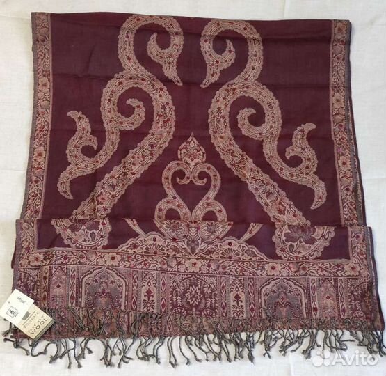 Новый шарф шерсть Woolmark