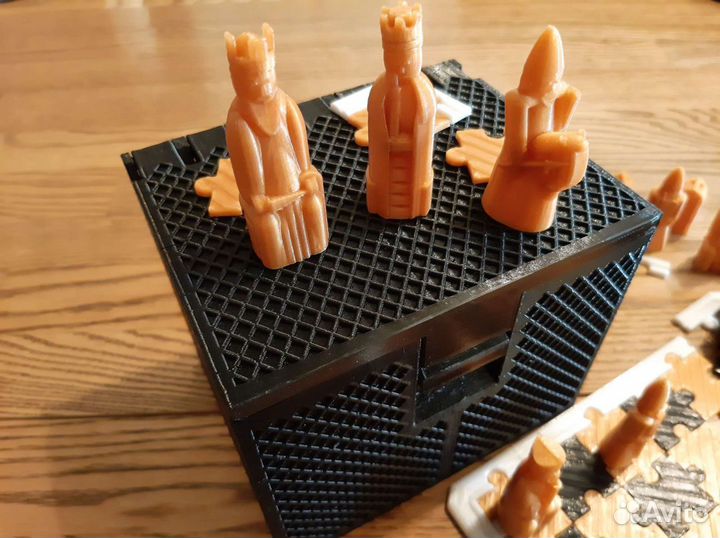 Шахматы 3D пазл в подарочной шкатулке