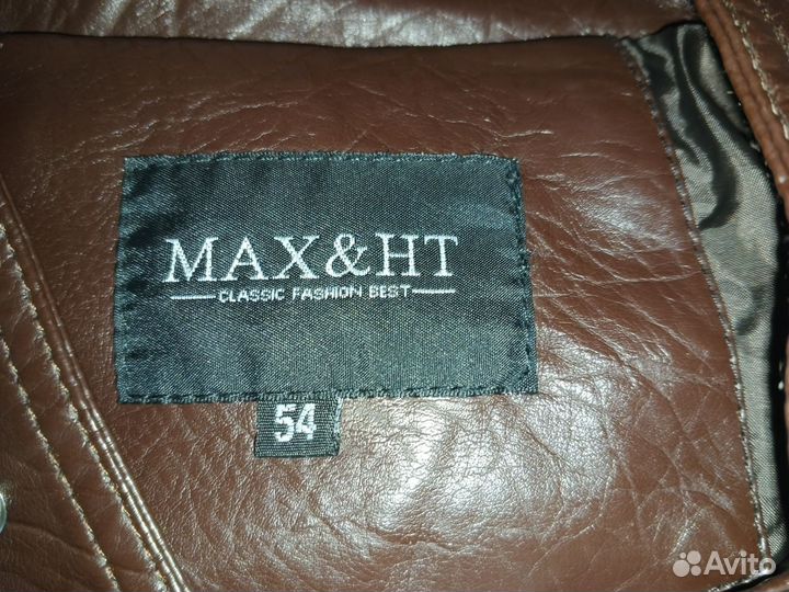 Кожаная куртка мужская 52 54 демисезонная