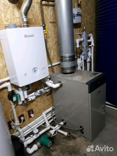 Монтаж автономного отопления и водоснабжения