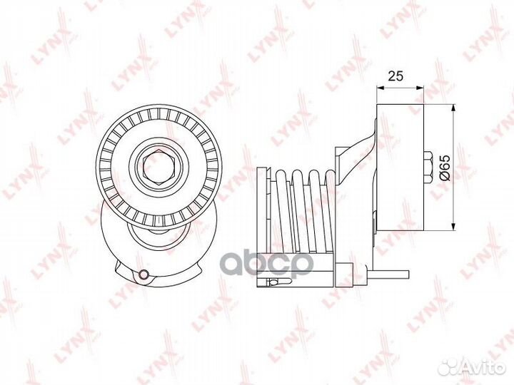 Ролик натяжной приводного ремня PT3105 lynxauto