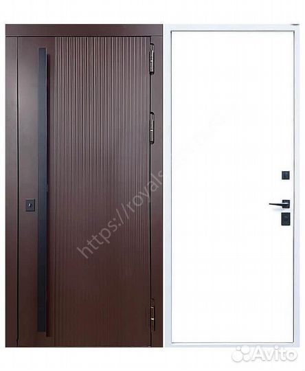 Современная металлическая дверь для дома