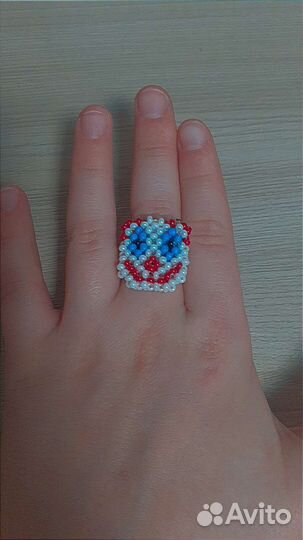 Кольцо из бисера