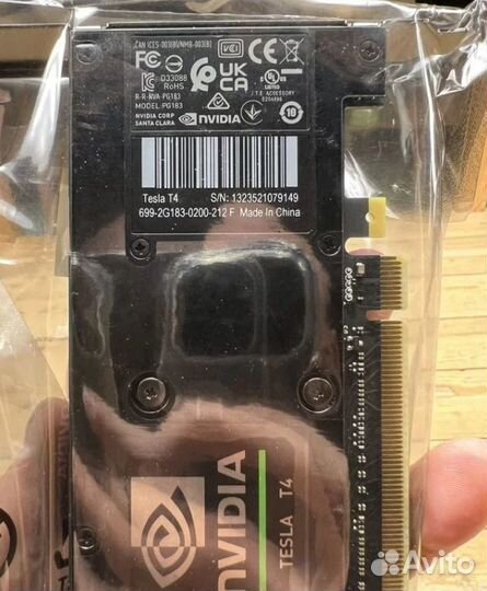 Новые nvidia tesla T4 16GB gddr6 256bit