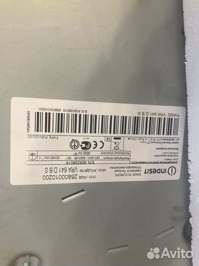 Варочная панель indesit vra 641