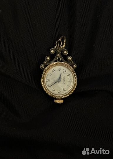 Винтажные часы кулон Чайка. В отличном состоянии