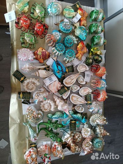 Новые елочные игрушки стекло