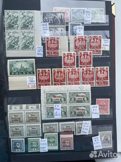 Марки Австрии,саар,Польша