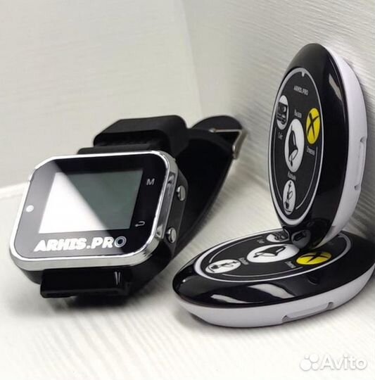 Кнопка вызова официант/кальян с часами-пейджер