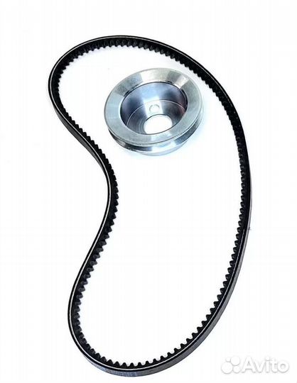 Шкив помпы ваз 2121 21213 21214 Нива 80мм с ремнем