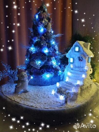 Новогодний декор, композиция,поделка