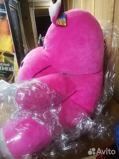 Мягкая игрушка бегемот