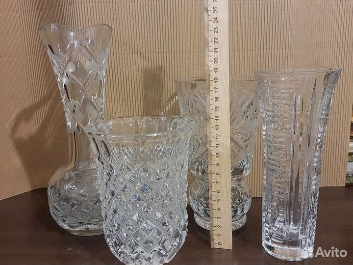 Ваза для цветов хрусталь