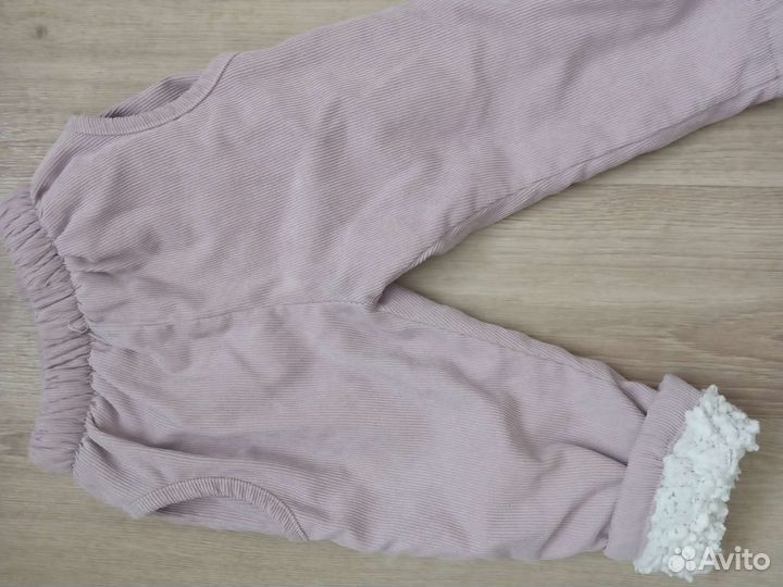 Утепленные брюки для девочки 86 размер