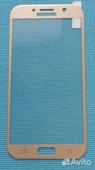 3D Soft Edges Защитное стекло samsung A7 2017 gold