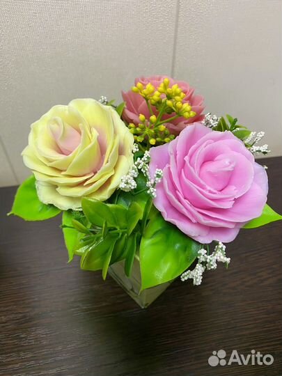 Букет цветов из мыла