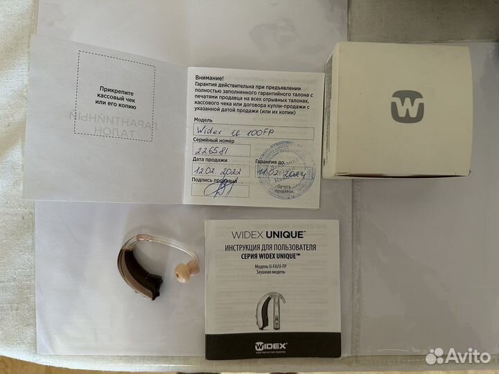 Слуховой аппарат widex U 100FP