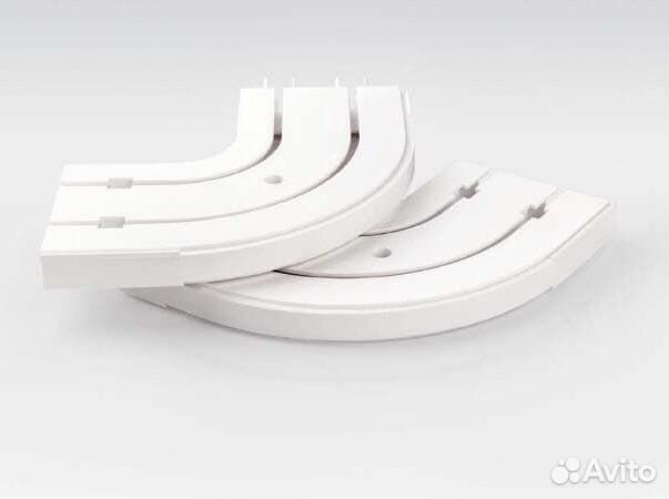 Карниз (шина) потолочный пластиковый. Фурнитура