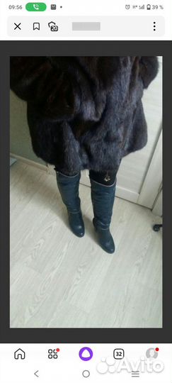 Сапоги зимние 37р.Одеты один раз