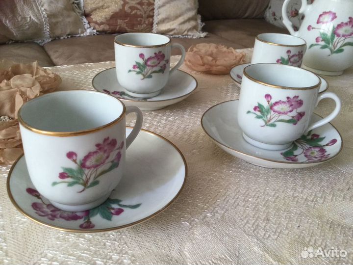 Кофейные пары фарфор Китай 1970 е годы