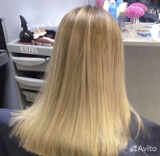 Окрашивание волос, стрижка