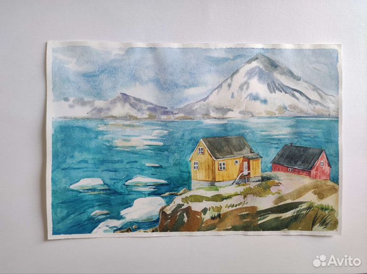 Картина, акварель 