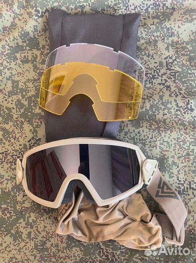 Очки защитные противоосколочные / для любых шлемов