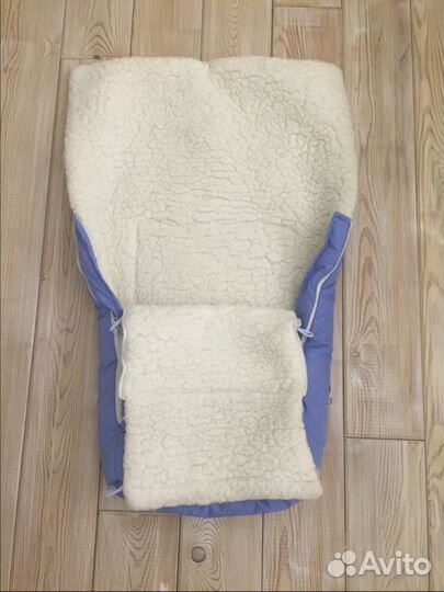 Конверт с мехом зимний на выписку или для прогулок