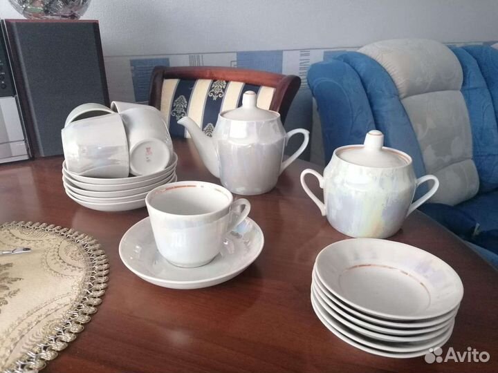Чайный сервиз перламутр