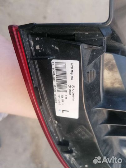 Фонарь задний левый Mercedes Benz E-klasse W212