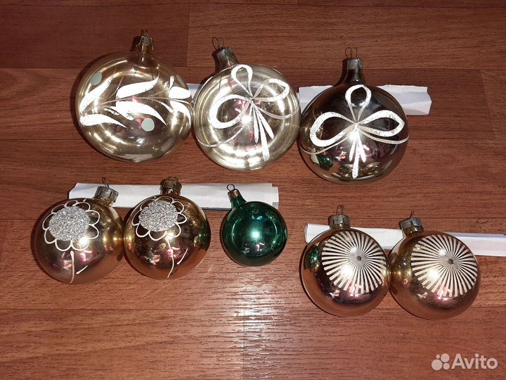 Новогодние игрушки, елочный дождь СССР