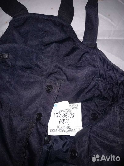 Зимние теплые полицейские штаны