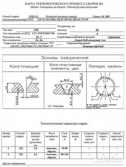 Тех карты/ Технологические карты по сварке