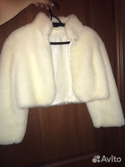 Свадебная шубка накидка