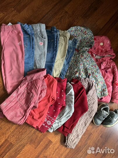 Пакет фирменных вещей для девочки 92-104