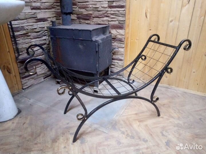 Дровница для камина и бани