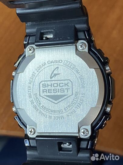 Часы casio g shock gm5600 черные