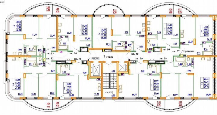 1-к. квартира, 41,8 м², 7/11 эт.
