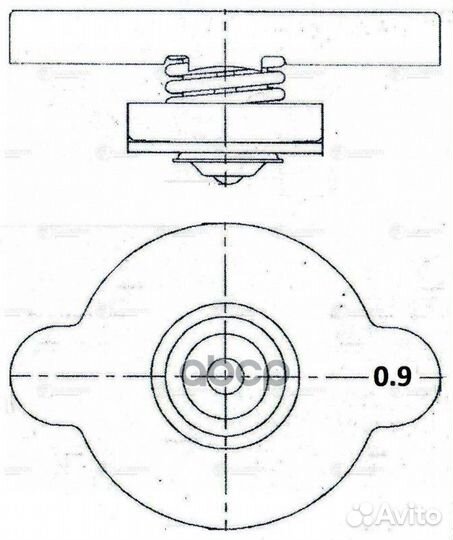Крышки (пробки) радиатора LL 0809 LL0809 luzar