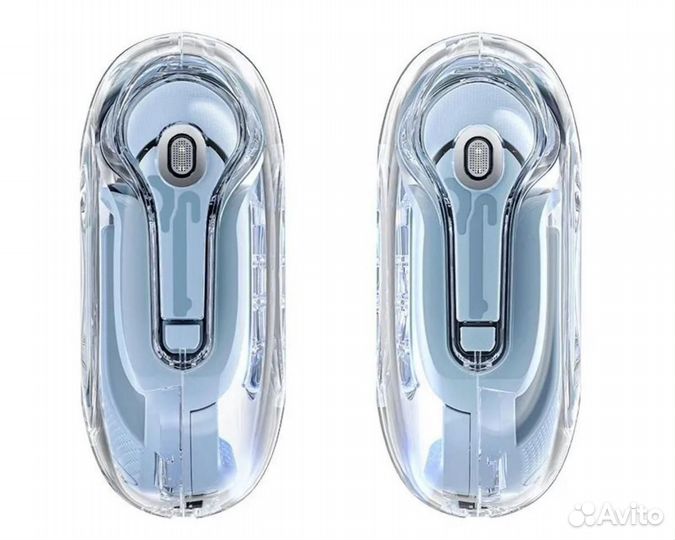 Беспроводные наушники acefast T8 голубой Crystal